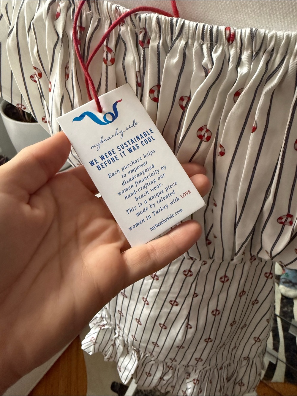 My Beachy Side & Emily in Paris Nautique Striped Mini Dress NWT - Picture 7 of 8